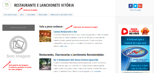 Restaurante e Lanchonete Vitória Bom Jesus da Lapa