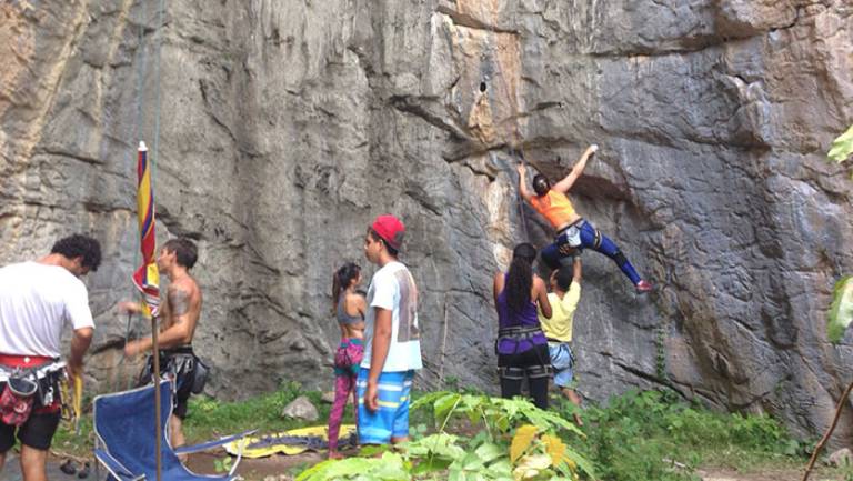 As mulheres também praticam a Escalada em Bom Jesus da Lapa