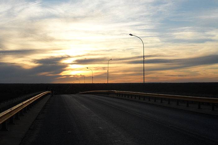 Pôr do Sol na Ponte do Rio São Francisco em Bom jesus da Lapa