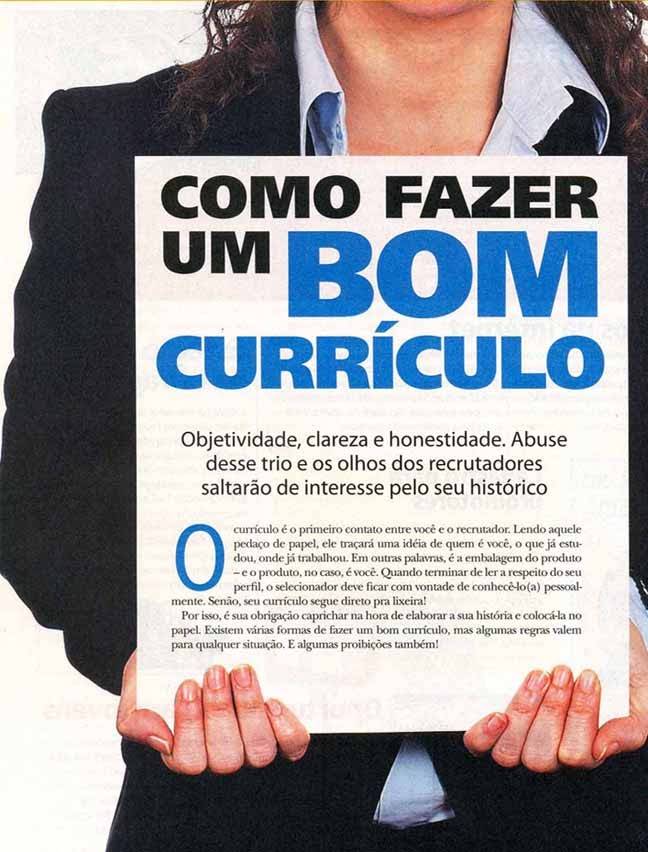 Dicas para fazer um excelente currículo