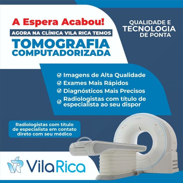 Faça sua tomografia computadorizada na Clínica Vila Rica